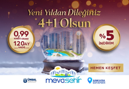 Yeni Yıldan Dileğiniz Mevaşehir'de 4+1 Olsun!